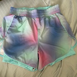 Tye dye work out shorts